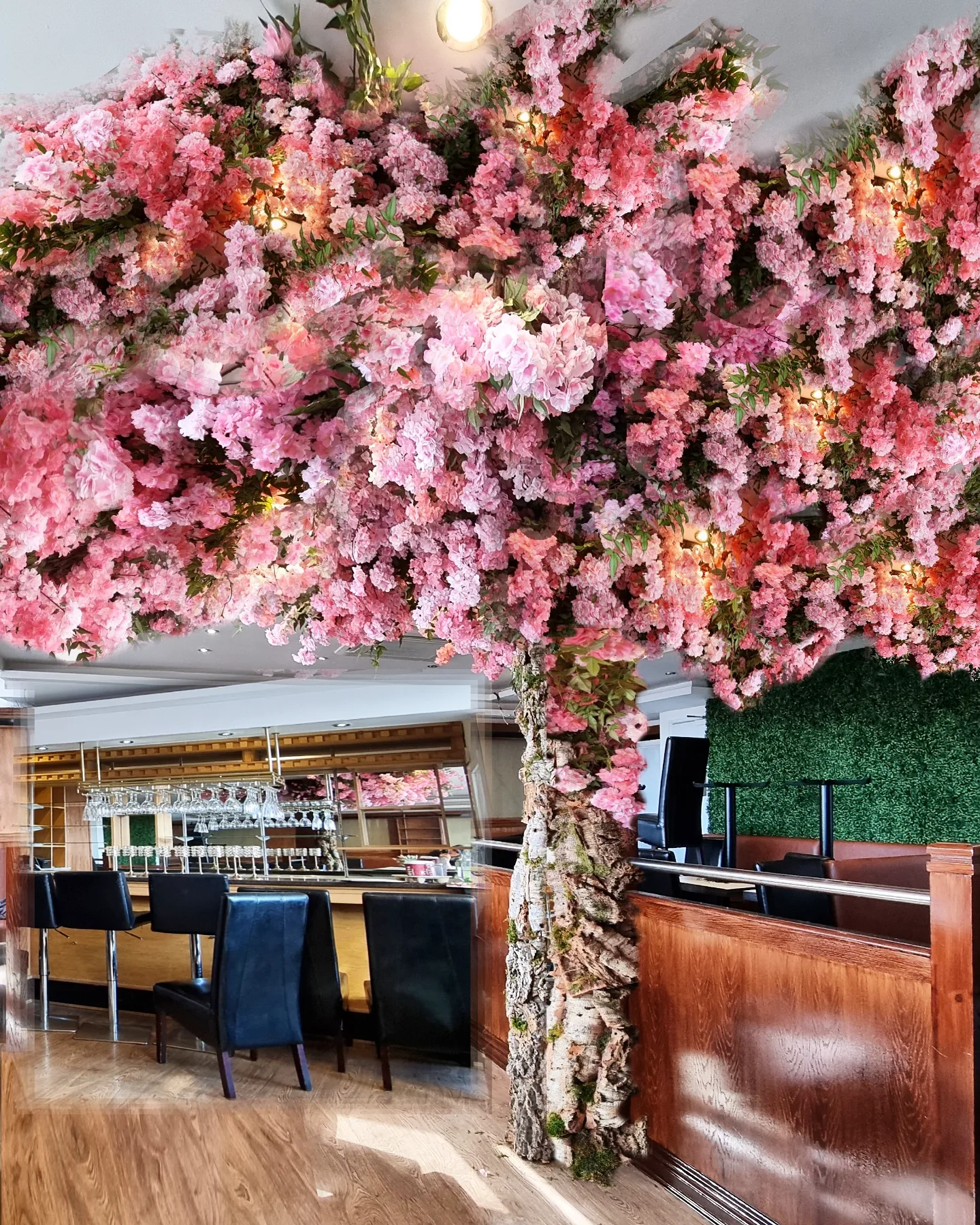 Blossom tree restaurant decor